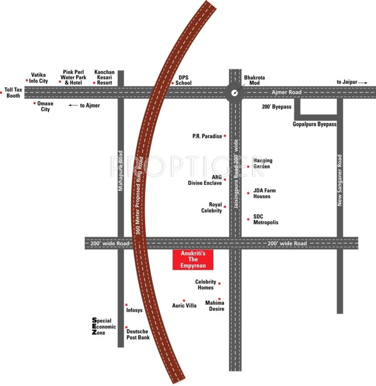 Images for Location Plan of Anukriti The Empyrean Villas