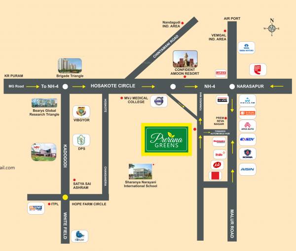 Location Plan prerana-greens Location Plan