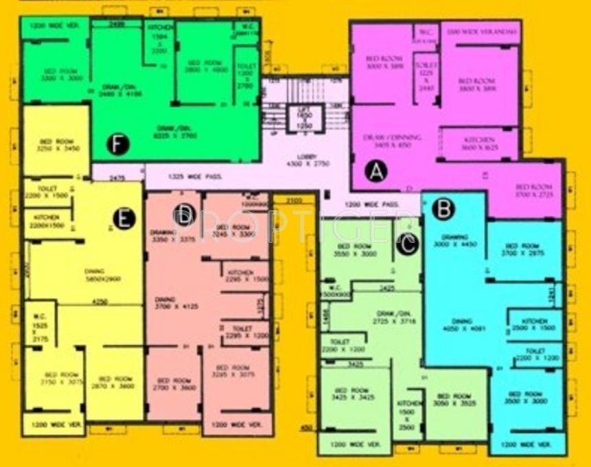  leela city Single Tower Cluster Plan