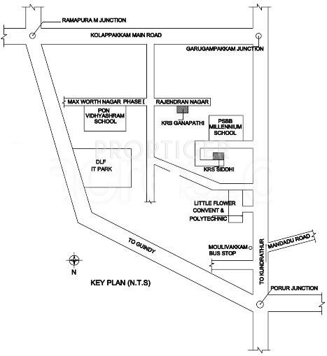 KRS Constructions Siddhi Location Plan