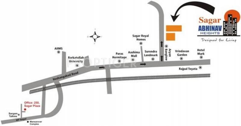  sagar-abhinav-heights Images for Location Plan of Ms Agrawal Construction Co Sagar Abhinav Heights