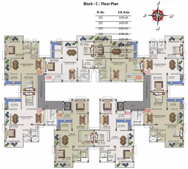 Images for Cluster Plan of PDN Horizon Apartment