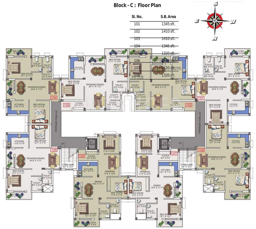 Images for Cluster Plan of PDN Horizon Apartment