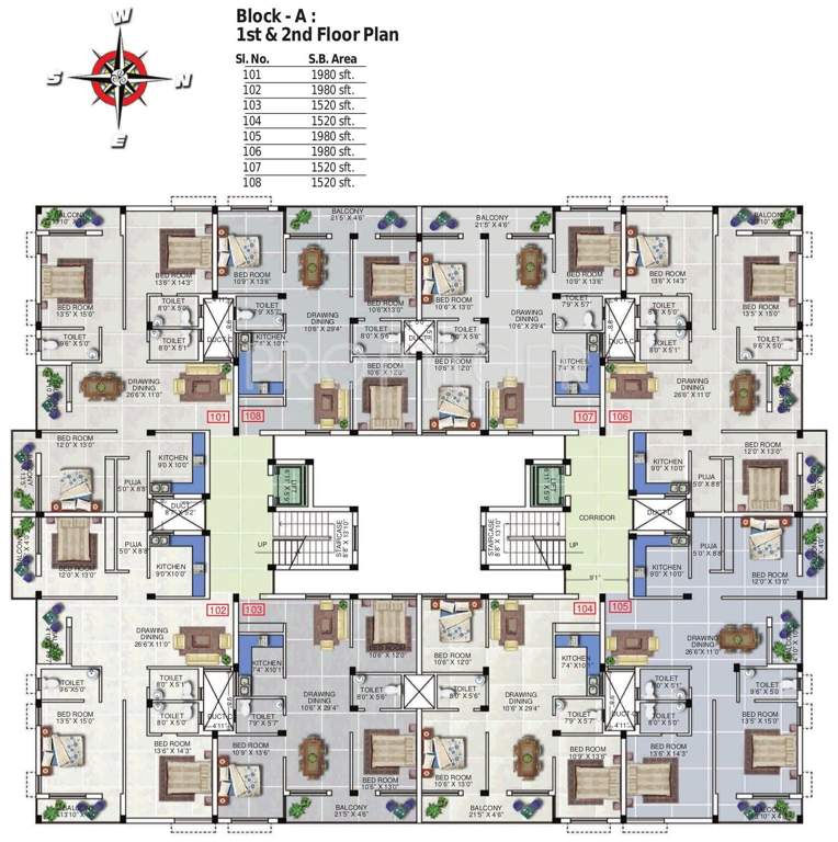 Images for Cluster Plan of PDN Horizon Apartment