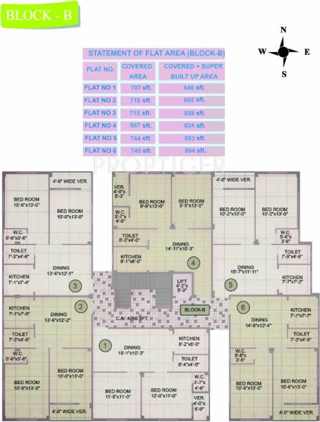 Images for Cluster Plan of Liberty J S Apartment