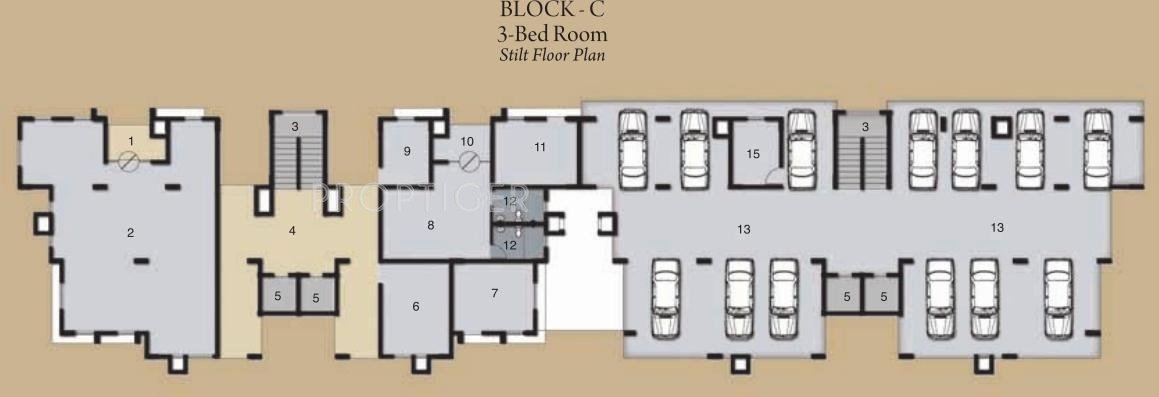 Images for Cluster Plan of Aryan Infrastructure Tamarind Terraces