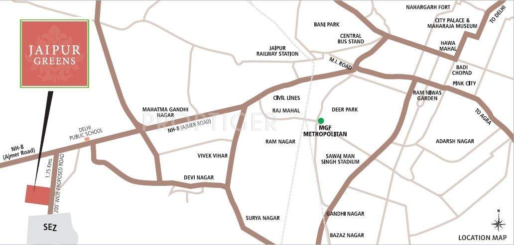  vaikunth villa plots at jaipur greens Images for Location Plan of Emaar Jaipur Greens