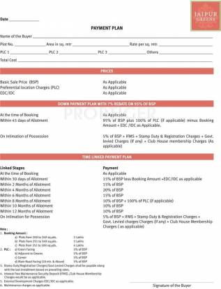 jaipur-greens Images for Payment Plan of Emaar Jaipur Greens