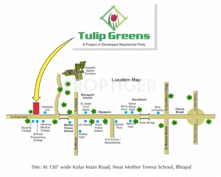 Fortune Builders Tulip Greens Location Plan
