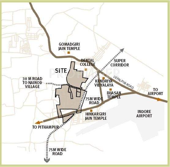 greens Images for Location Plan of Emaar Greens