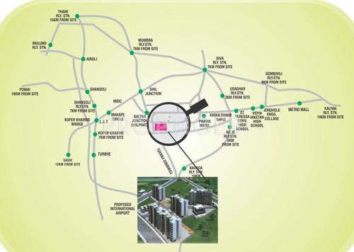  saj-shrushti Images for Location Plan of Saj Saj Shrushti