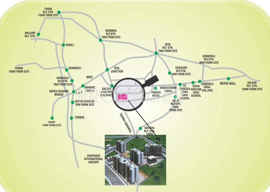  saj shrushti Images for Location Plan of Saj Saj Shrushti