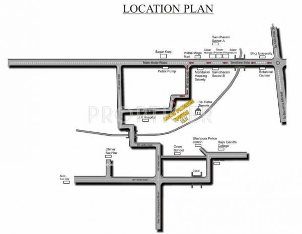 Images for Location Plan of Ms Agrawal Construction Co Premium Towers