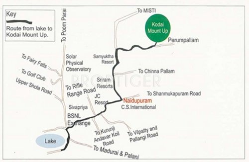 Kodai Estates Kodai Mount Up Avenue Location Plan