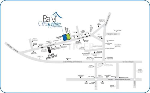 Shivam Builders Pvt Ltd Rajvi Sapphire Location Plan
