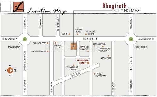  city-homes Images for Location Plan of Bhagirath Group City Homes