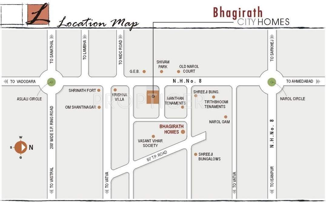 city homes Images for Location Plan of Bhagirath Group City Homes