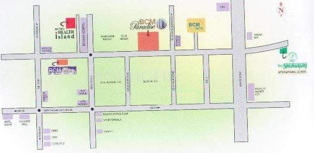 paradise Images for Location Plan of BCM Paradise