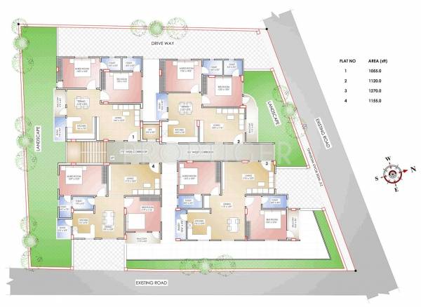Images for Cluster Plan of Concrete Apple Blossom