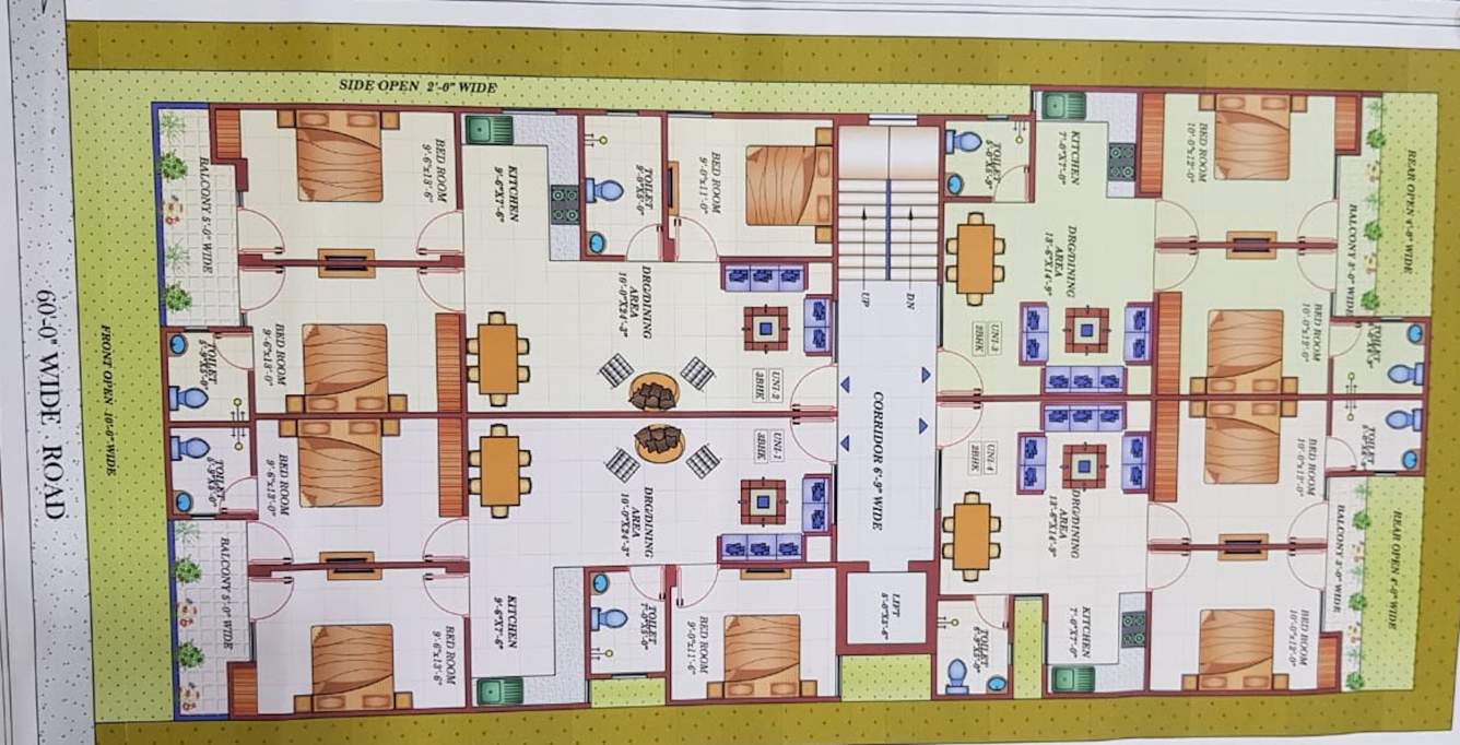  fox homes Cluster Plan