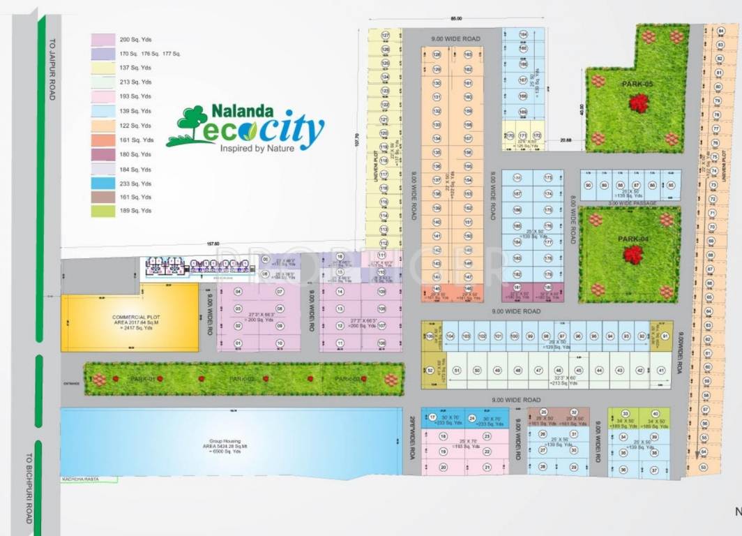 Nalanda Builders Eco City Layout Plan