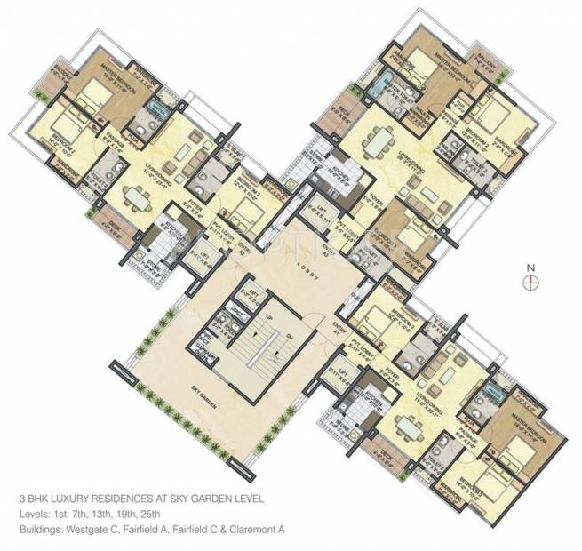  luxuria Images for Cluster Plan of Lodha Luxuria