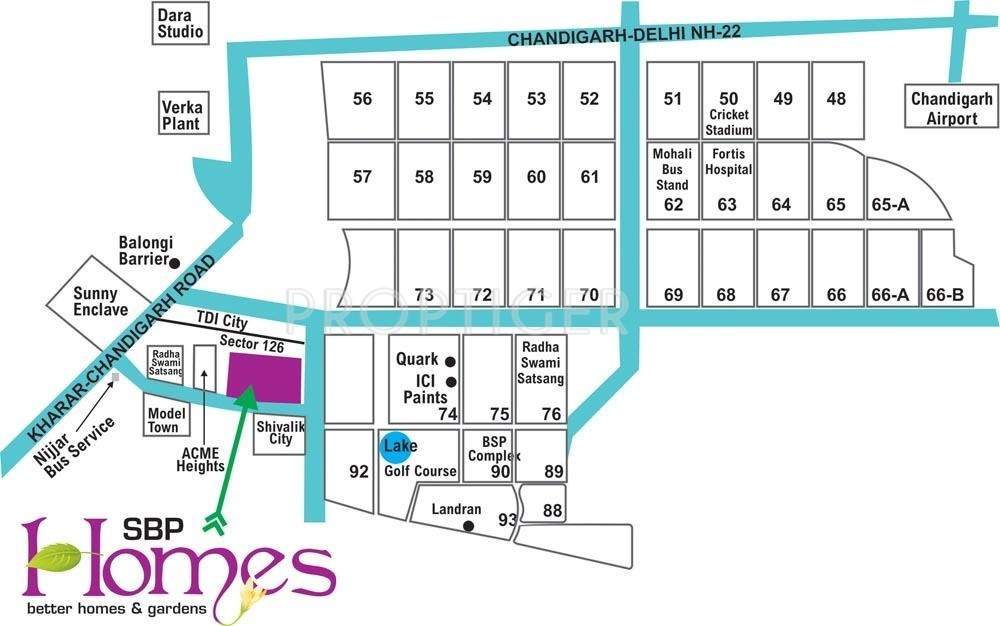  homes Images for Location Plan of SBP Homes