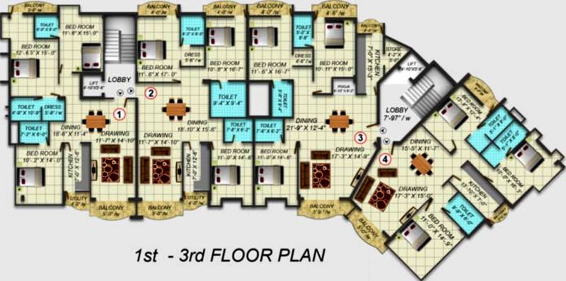 Images for Cluster Plan of Pranami Group Mangal Deep Apartment