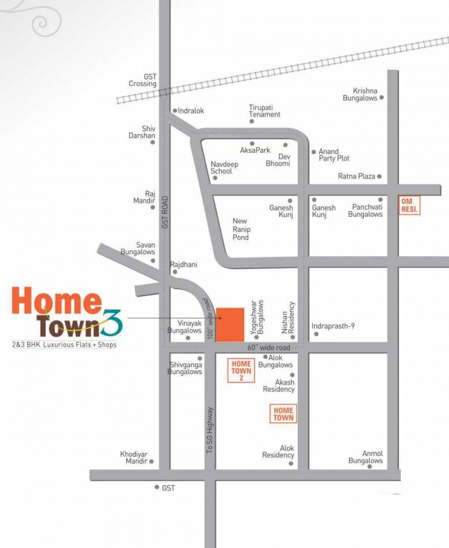 Images for Location Plan of Prasthan Home Town 3