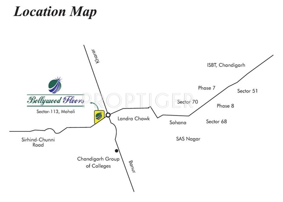 Images for Location Plan of Lark Bollywood Floors