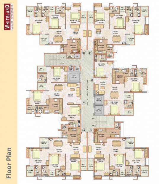Images for Cluster Plan of Travancore Whiteland Luxury Apartments