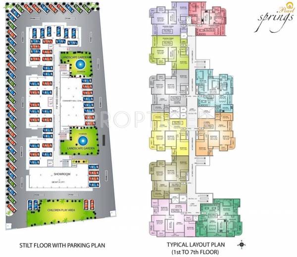  pearl-springs Single Tower Cluster Plan