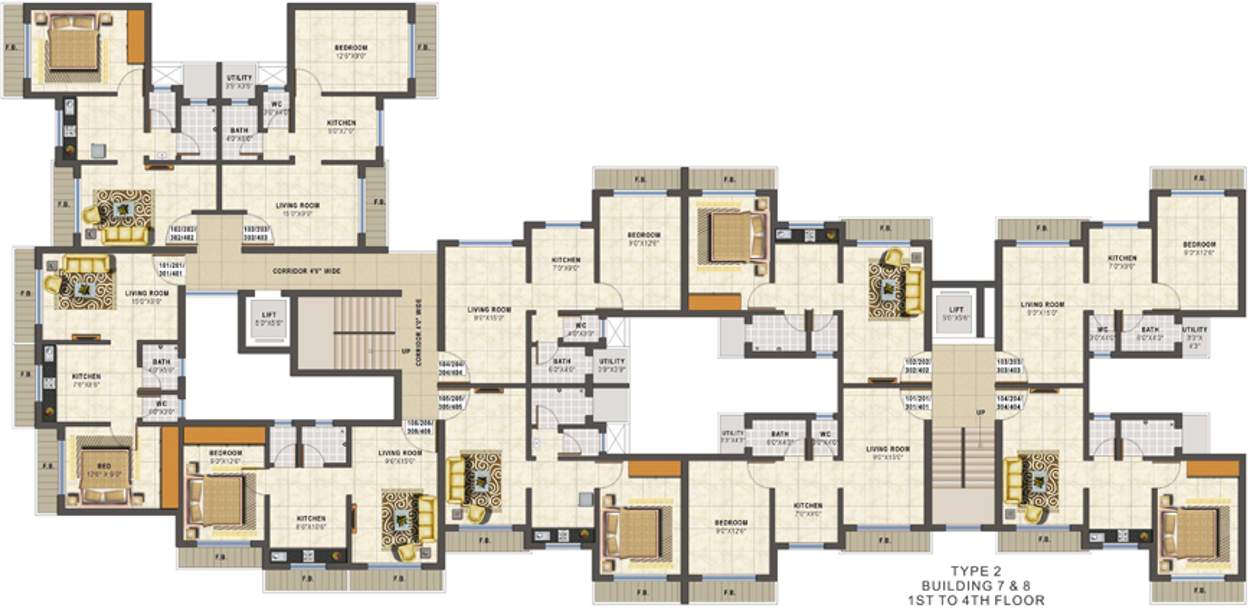 Images for Cluster Plan of Nest Nest Residency