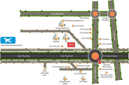  aero-city Images for Location Plan of Sri Aero City