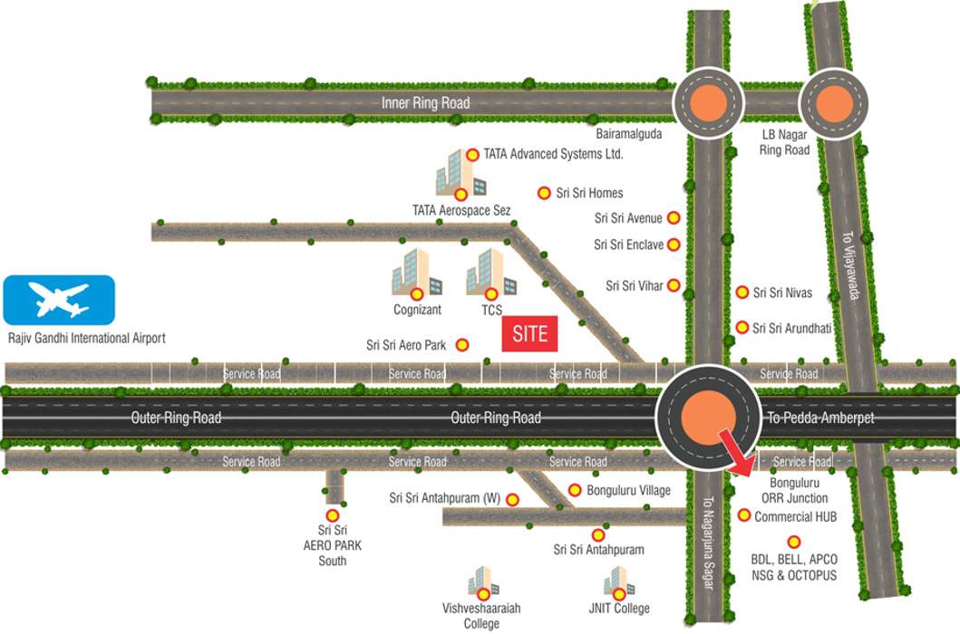 aero city Images for Location Plan of Sri Aero City