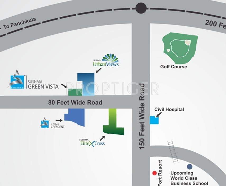  green vista Images for Location Plan of Sushma Sushma Green Vista