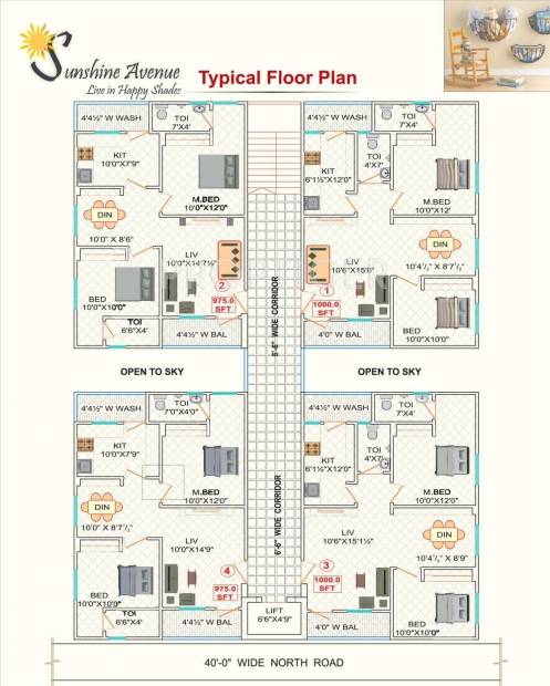 Images for Cluster Plan of Sri Balaji Builders and Developers Sunshine Avenue