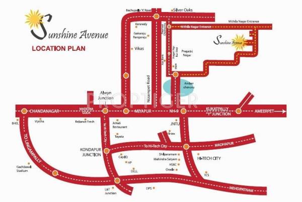 Images for Location Plan of Sri Balaji Builders and Developers Sunshine Avenue