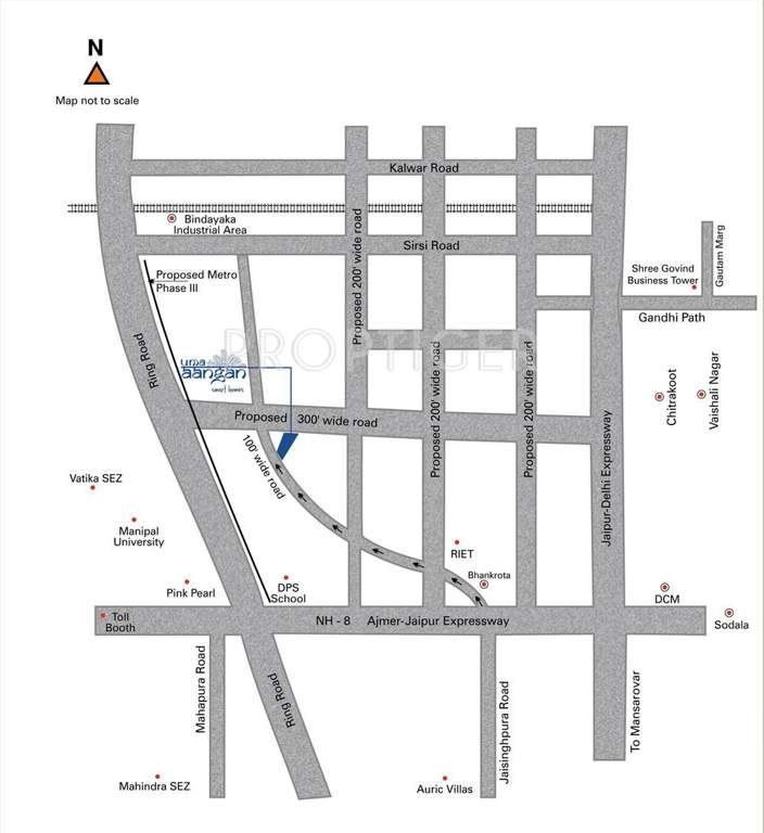  uma aangan Images for Location Plan of Wish Uma Aangan