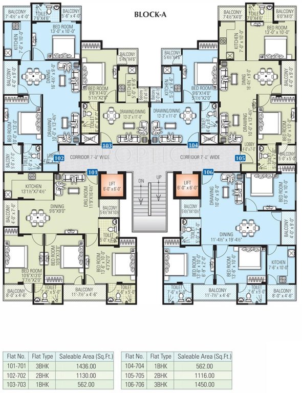  tulip Wing A Cluster Plan