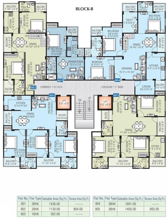 tulip Wing B Cluster Plan