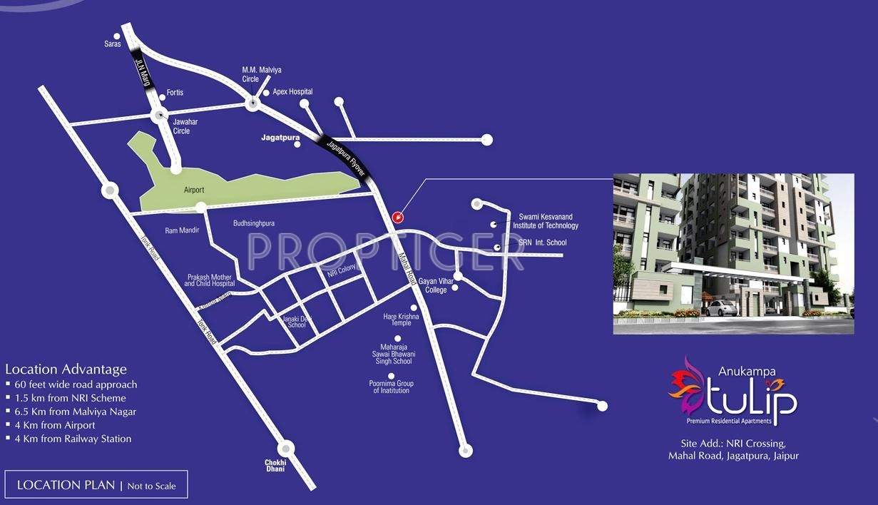  tulip Images for Location Plan of Anukampa Tulip