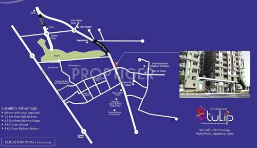 Images for Location Plan of Anukampa Tulip tulip Images for Location Plan of Anukampa Tulip