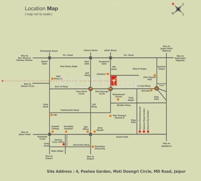 Images for Location Plan of Upasna Karan Upasana Residency