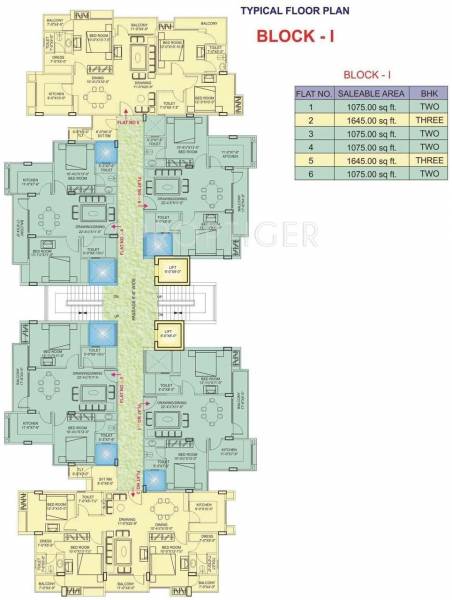  hanging-garden Wing A Cluster Plan
