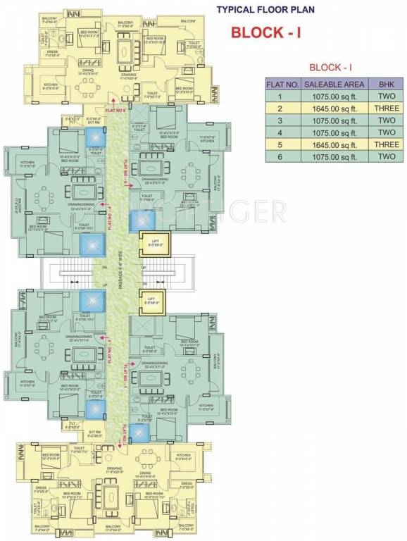  hanging garden Wing A Cluster Plan