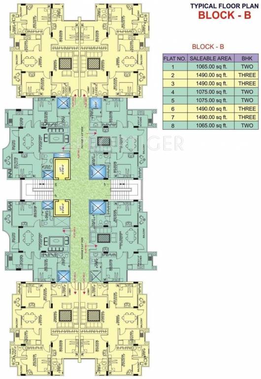  hanging garden Wing C Cluster Plan