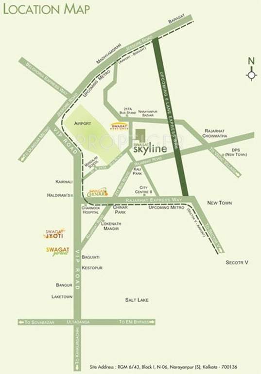  skyline Images for Location Plan of Swagat Skyline