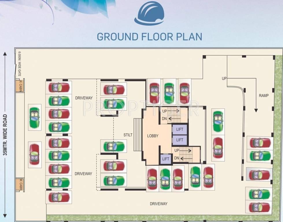  heights Single Tower Cluster Plan