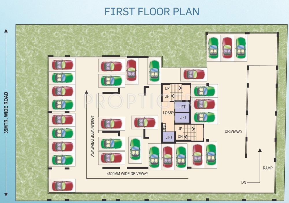  heights Single Tower Cluster Plan